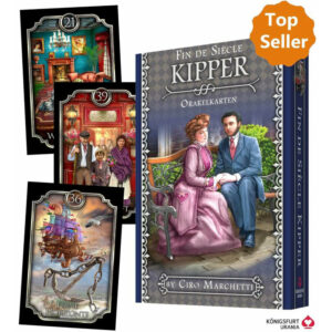 Erfahren Sie mehr über Ihr Schicksal mit dem Fin de Siècle: Kipper. Dieses Deck kombiniert traditionelle Kipperkarten mit einem modernen Twist, für präzise und eingehende Lesungen.